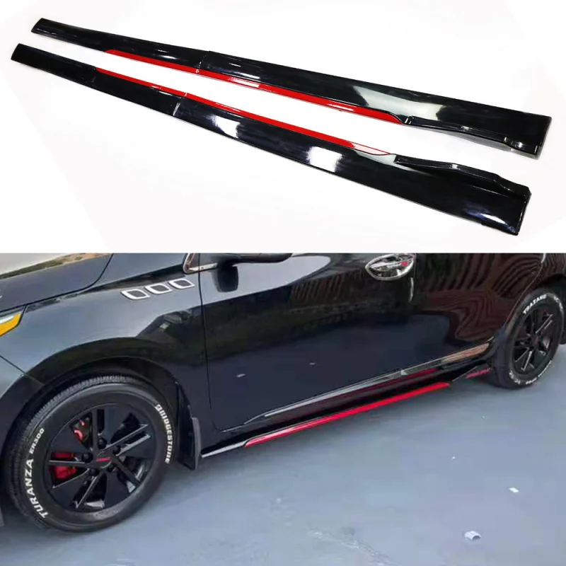 High Quality PSM Style Carbon Fiber Side Skirt Extension Lip Car Modification Accessories