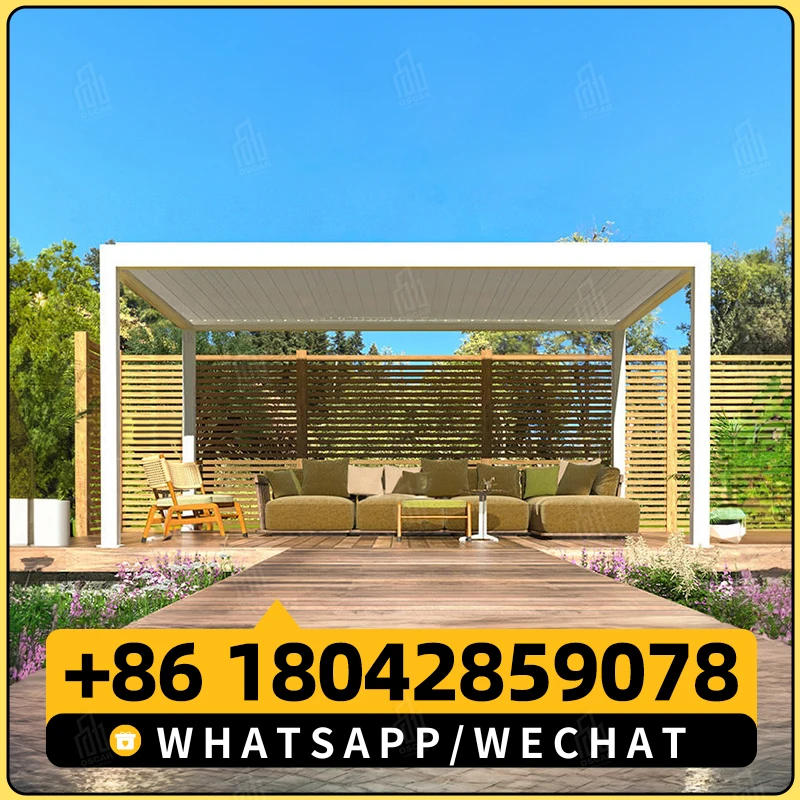 TOMA Outdoor with Mosquito Net Roof Louver Pergola Wedding Waterproof Aluminum Gazebo Support Aluminium AS2047 Australia