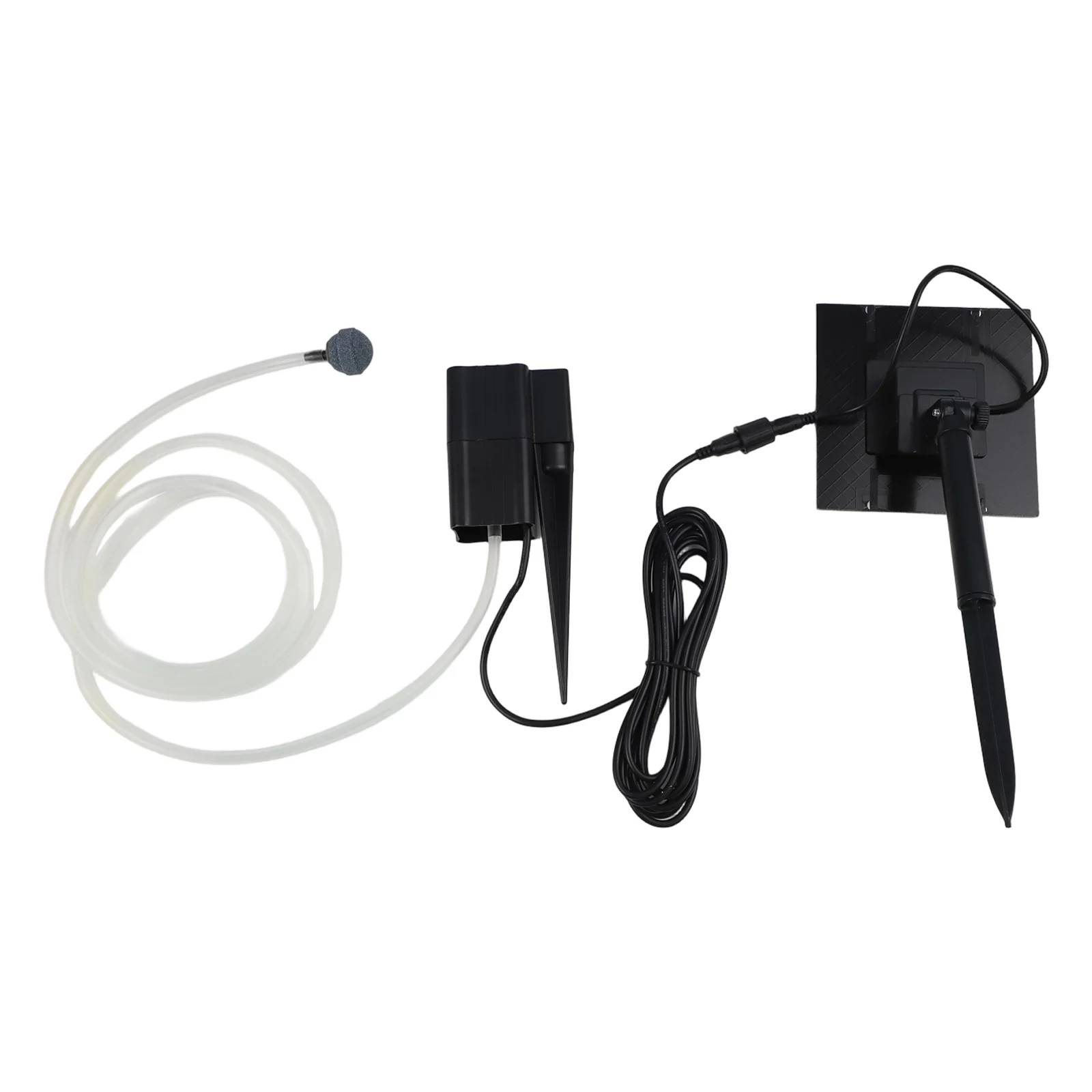 

Солнечный воздушный насос для прудов 2,5 Вт 7 В, аэратор с кабелем 300 см и шлангом 1,5 м для эффективного распределения кислорода