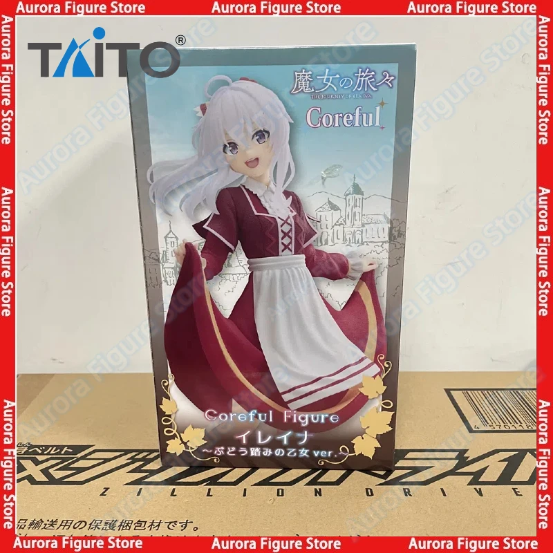 

In Stock TAITO Coreful The Journey of Elaina Grape-Stomping Girl Ver Desktop Cute Doll Anime Figures Toys Models PVC Gift