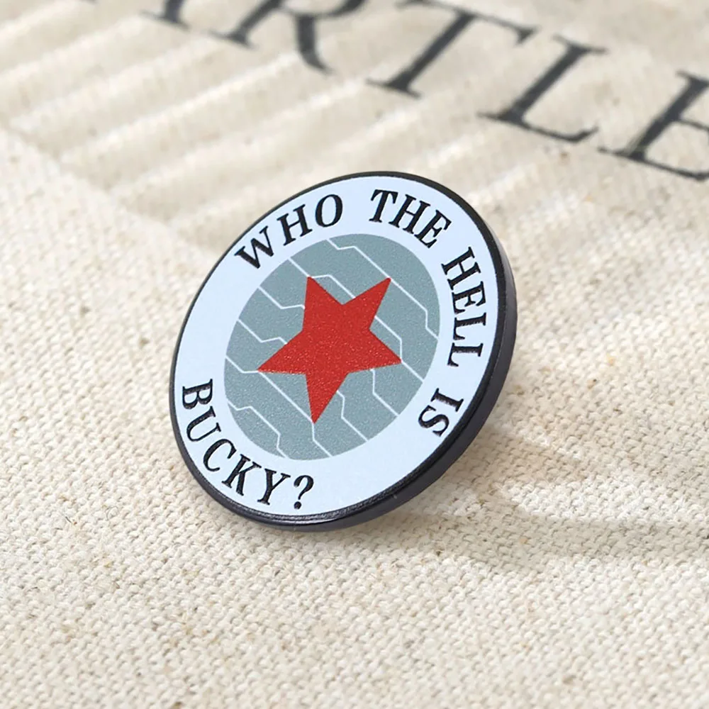 Classic Movie Quotes Brooches Five-Pointed Star Metal Badges Fashion Lapel Pins Backpacks Hats Accessories Gifts For Movie Buffs