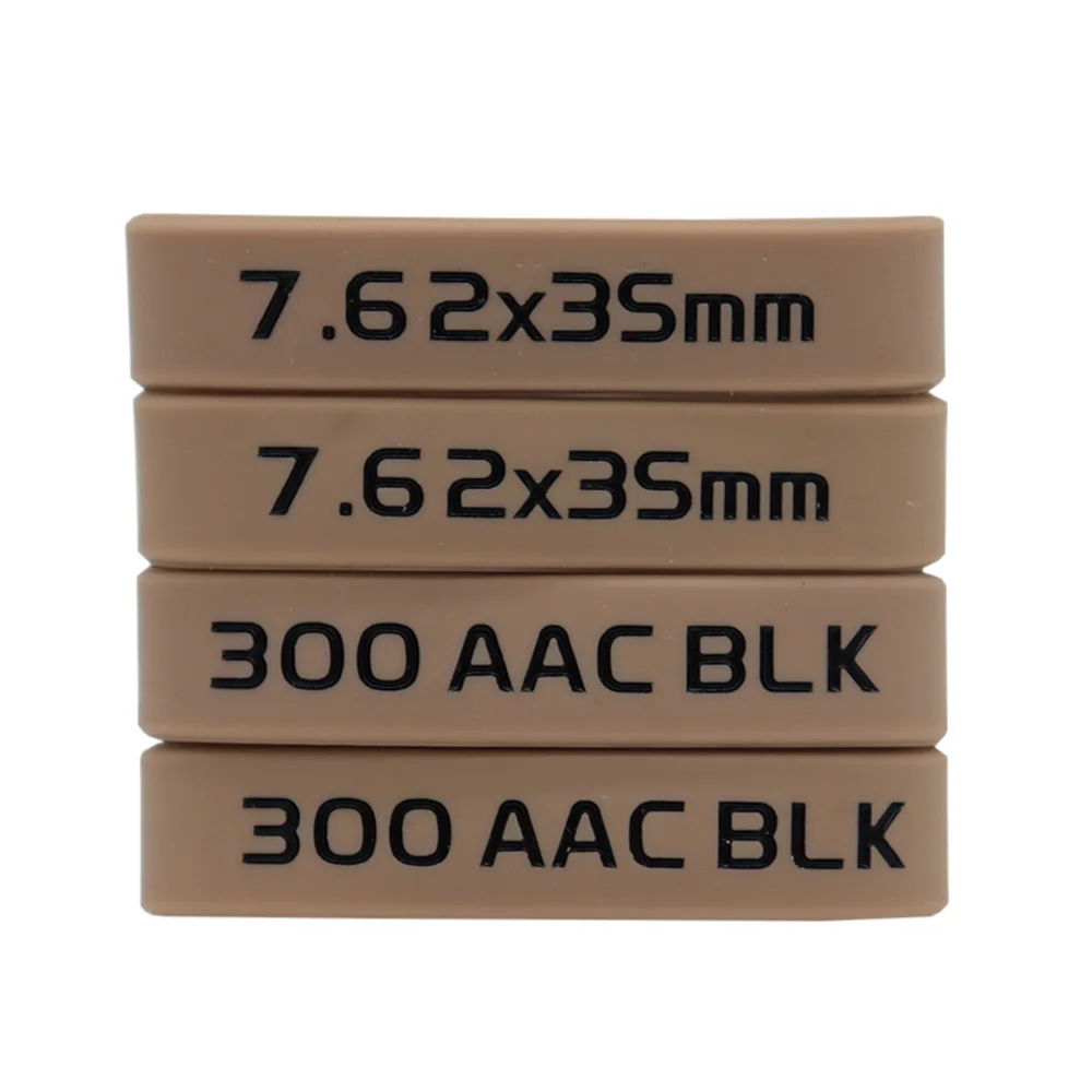 4Pcs/Lot Magazine Marking Band Tactical Airsoft Rifle Mag Elastic Rubber Ring For 5.56 Nato 7.62x35mm Hunting Accessories