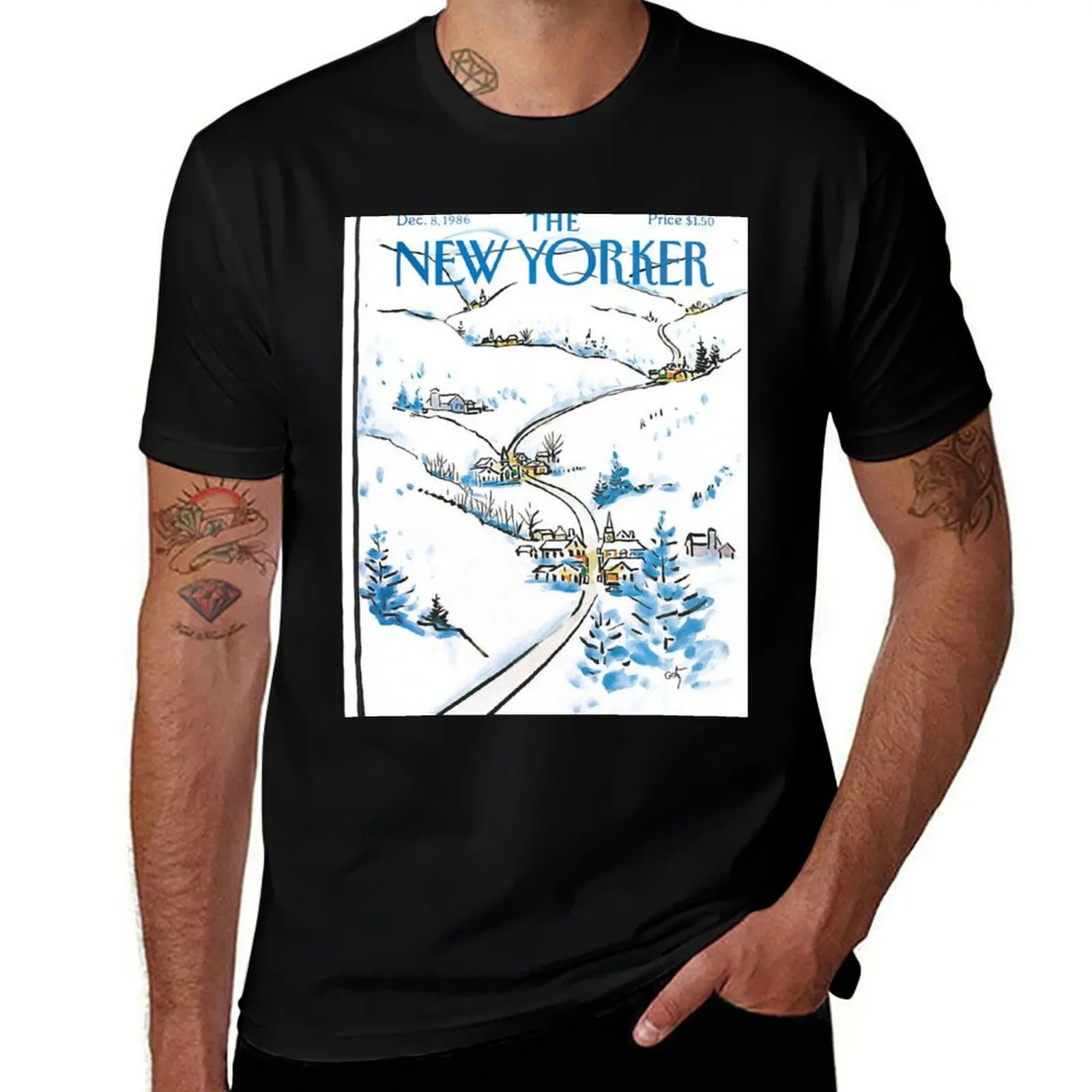 

NEW YORKER DECEMBER 8TH, 1986 T-Shirt t shirt custom print t shirt man luxury T-Shirt