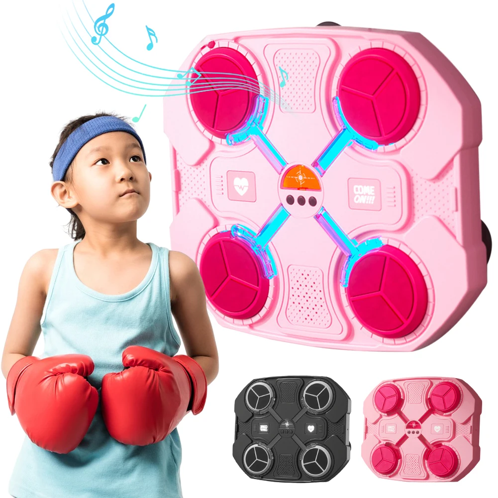 2024 Smart Music Boxing Machine Adult/Children Sports Response Target LED Luminous Boxing Training Bag Home Punching Bag