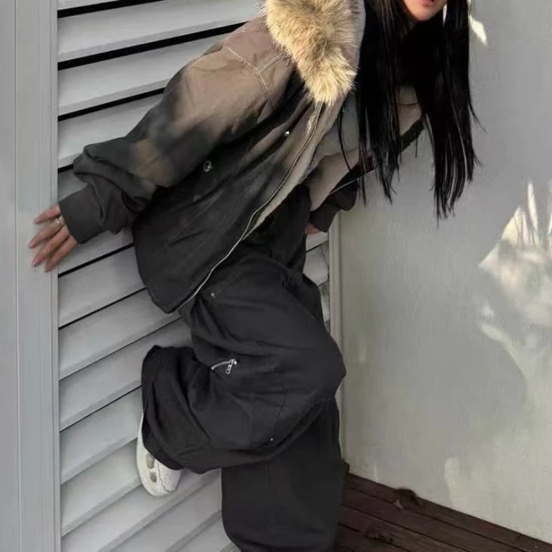 

Retro coat winter small man thickened hooded cotton coat design short cotton coat