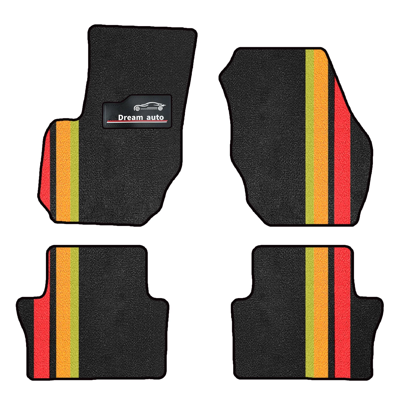 

For Volvo S80 2007-2016 Car-Specific Mats Floor Mats Waterproof Non-Slip Car Mats With Buttons Full Set Car Interior Accessories