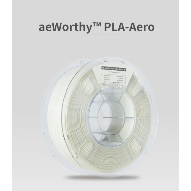 3D printing material PLA-Aero - Lightweight , controllable foaming specially designed for model aircraft
