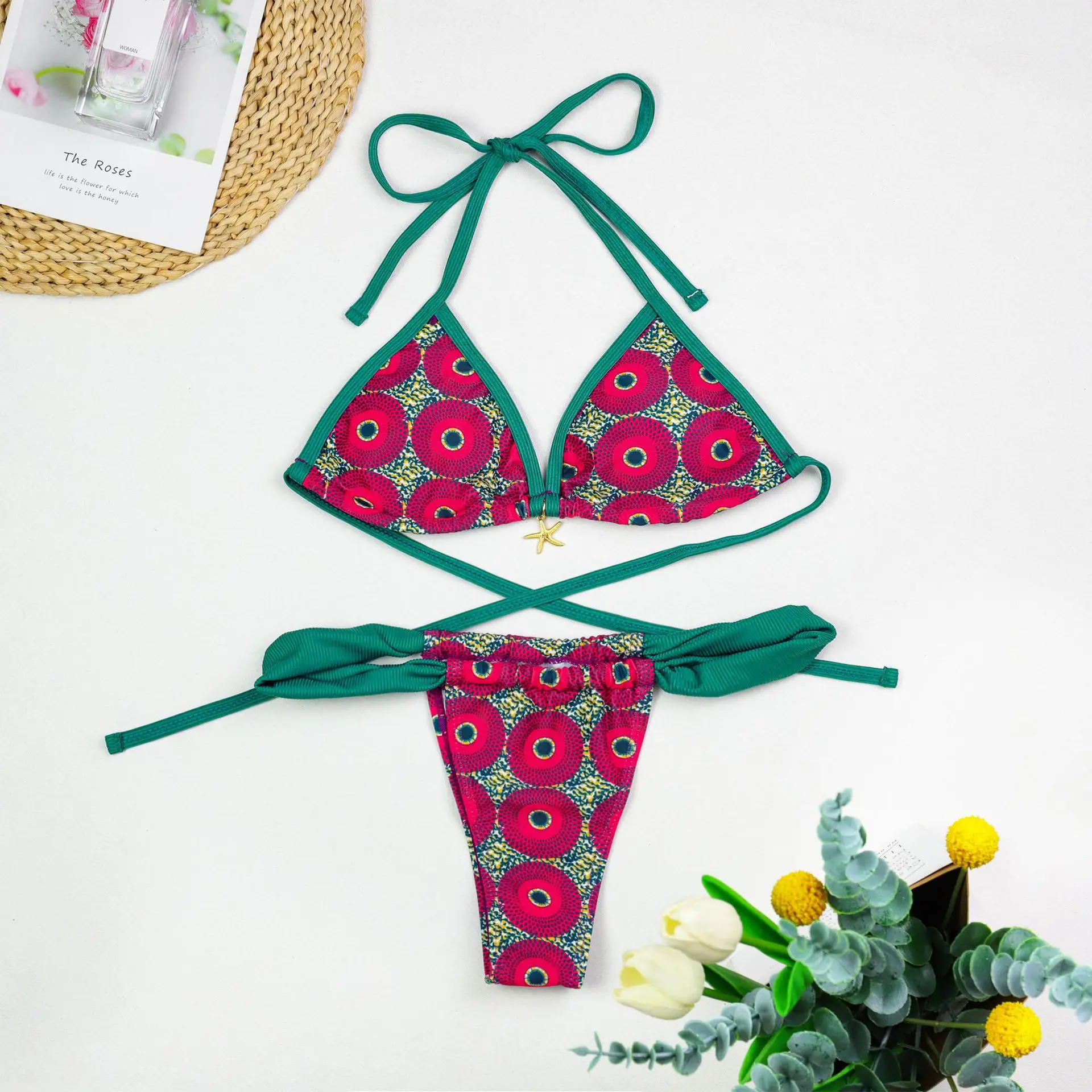 Micro Bikini Push Up Women Swimsuits 2025 Sexy Female Swimwear Brazilian Bikini Set Thong Biquini Swim Suits Print Beachwear image 6