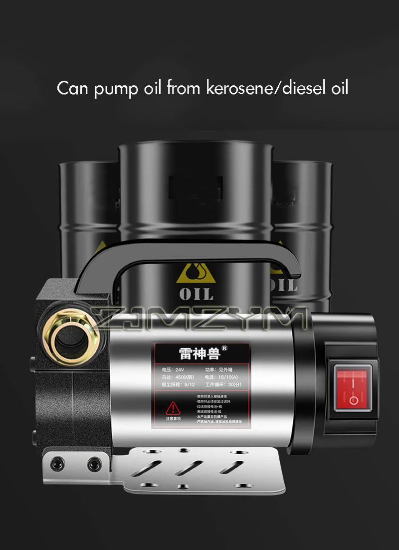 Universal Electric Fuel Oil Pump High Flow Self-Priming 12V 24V 220V Convenient Diesel Pump for Automotive Applications view 3