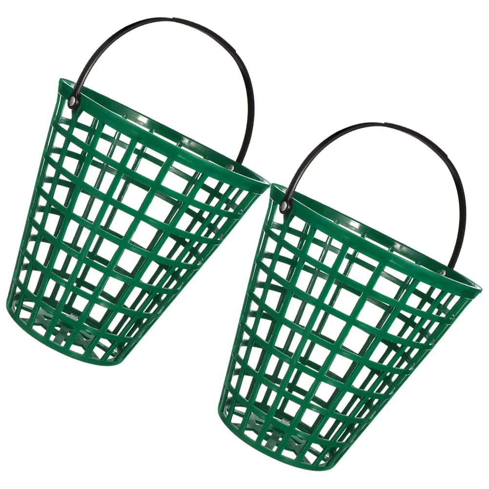 

2Pcs Portable Golf Ball Holder Plastic Basket Storage Organizer Golf Yard Collector Ball Bucket Golfing Basket