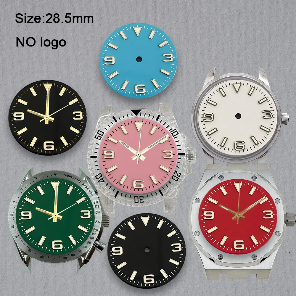 No Logo 28.5mm Blank Numeral 369 Dial For NH35 Movement Custom Logo Watch Dials Hands Accessories Repair Tools