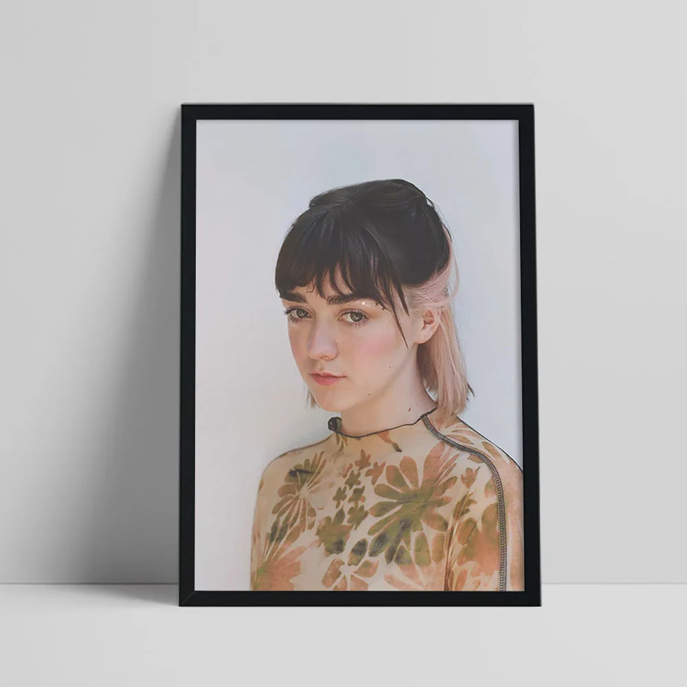 Maisie Williams Print Art Star Photo Poster Actress Modern Canvas Painting Fashion Wall Stickers Decor