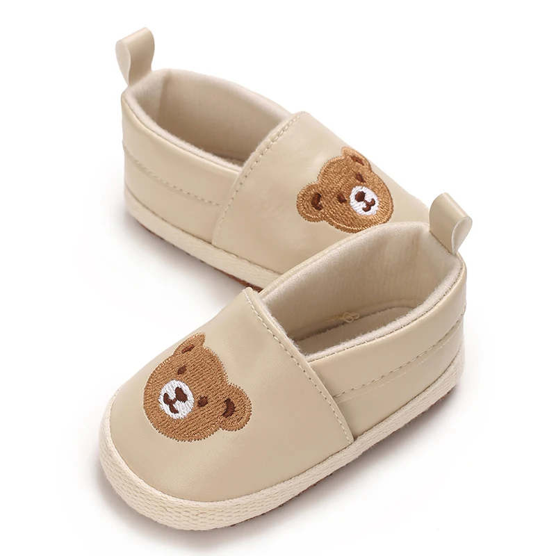 Frühling und Herbst Niedliche Bärenmuster Sportschuhe 0-12 Monate Baby Weiche Sohle Rutschfeste Sneaker – Detail 35