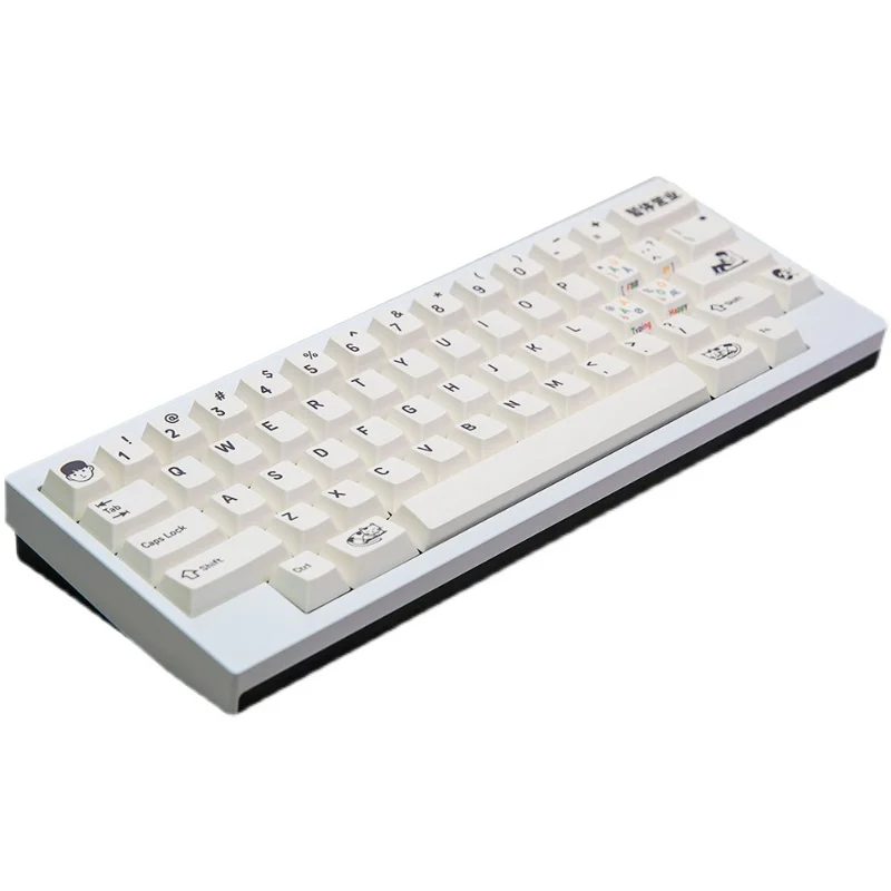 FBB Keycap Happy Typing PBT Dye-Sub مخصص الكرز الشخصي للوحة المفاتيح الميكانيكية للألعاب Mx Cherry Switch 60 75 80 100%
