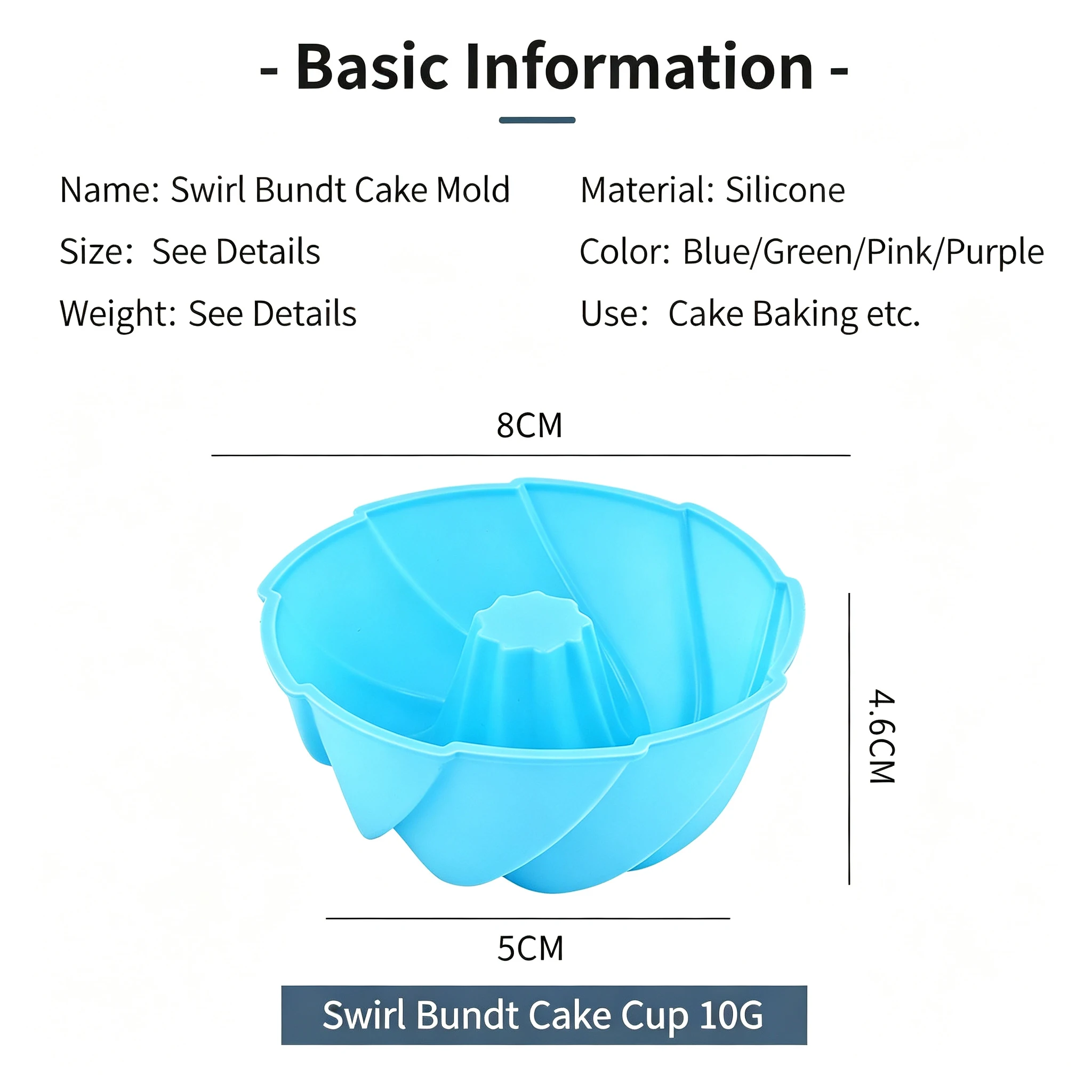 Silicone Threaded Chiffon Cupcake Molds 12Pcs Food Grade BPA Free Easy Release Oven Safe Mini Cake Baking Tools For Air Fryer