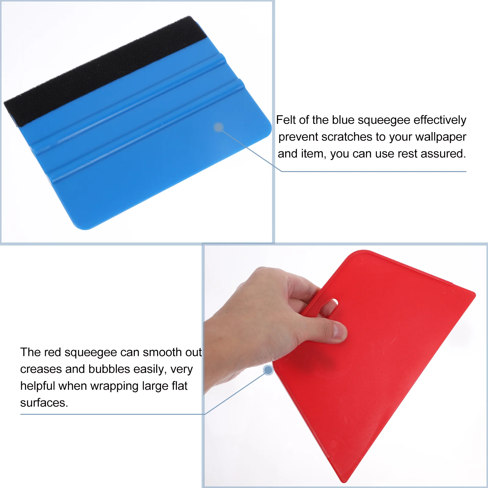 

1Set Wallpaper Smoother Kit Professional Grade Application Tools for Vinyl Backsplash Tiles Wall Paper Installation Bubble-Free