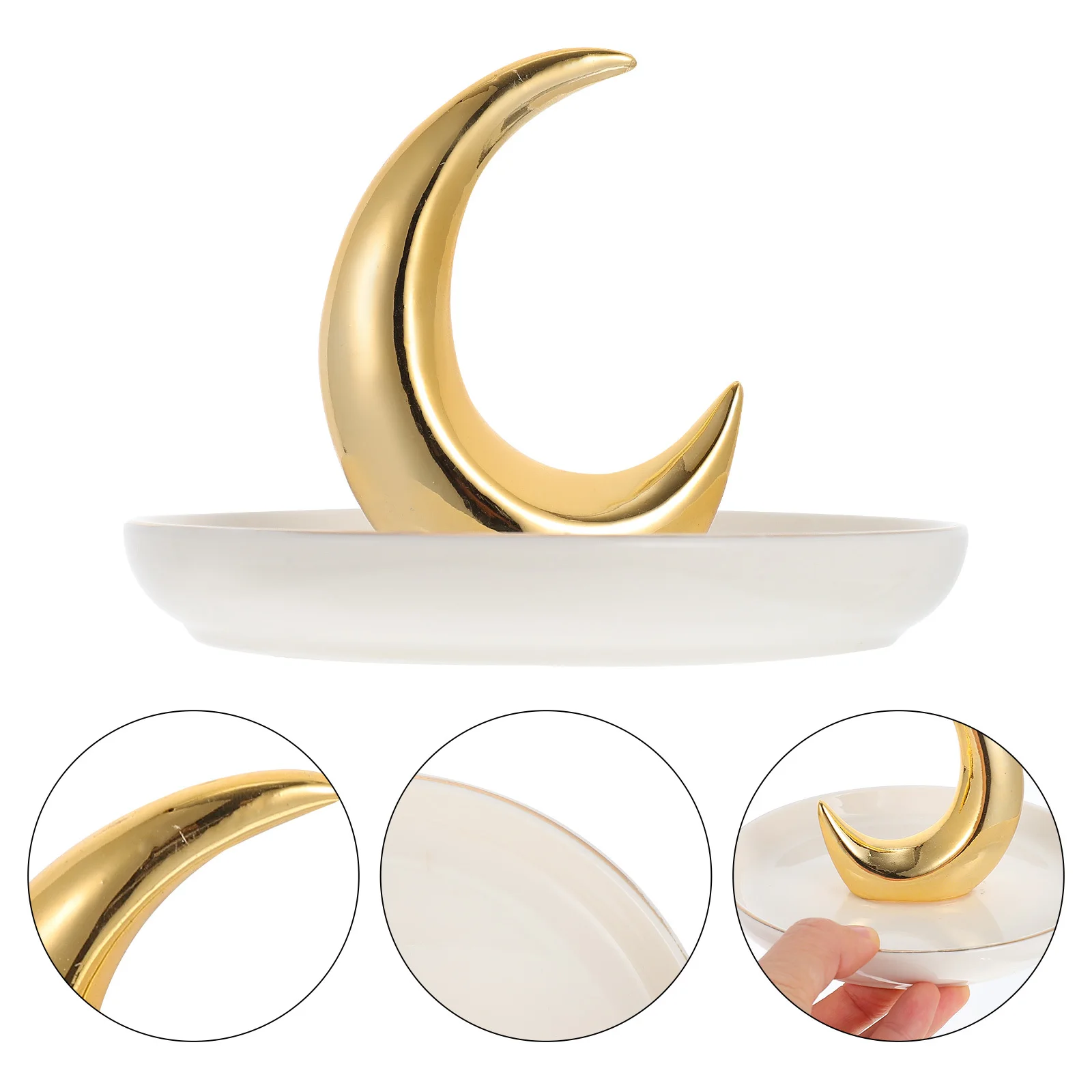 

Jewelry Ceramic Storage Dish Trays Decor Decorative Plate Ceramics Organizer Dresser