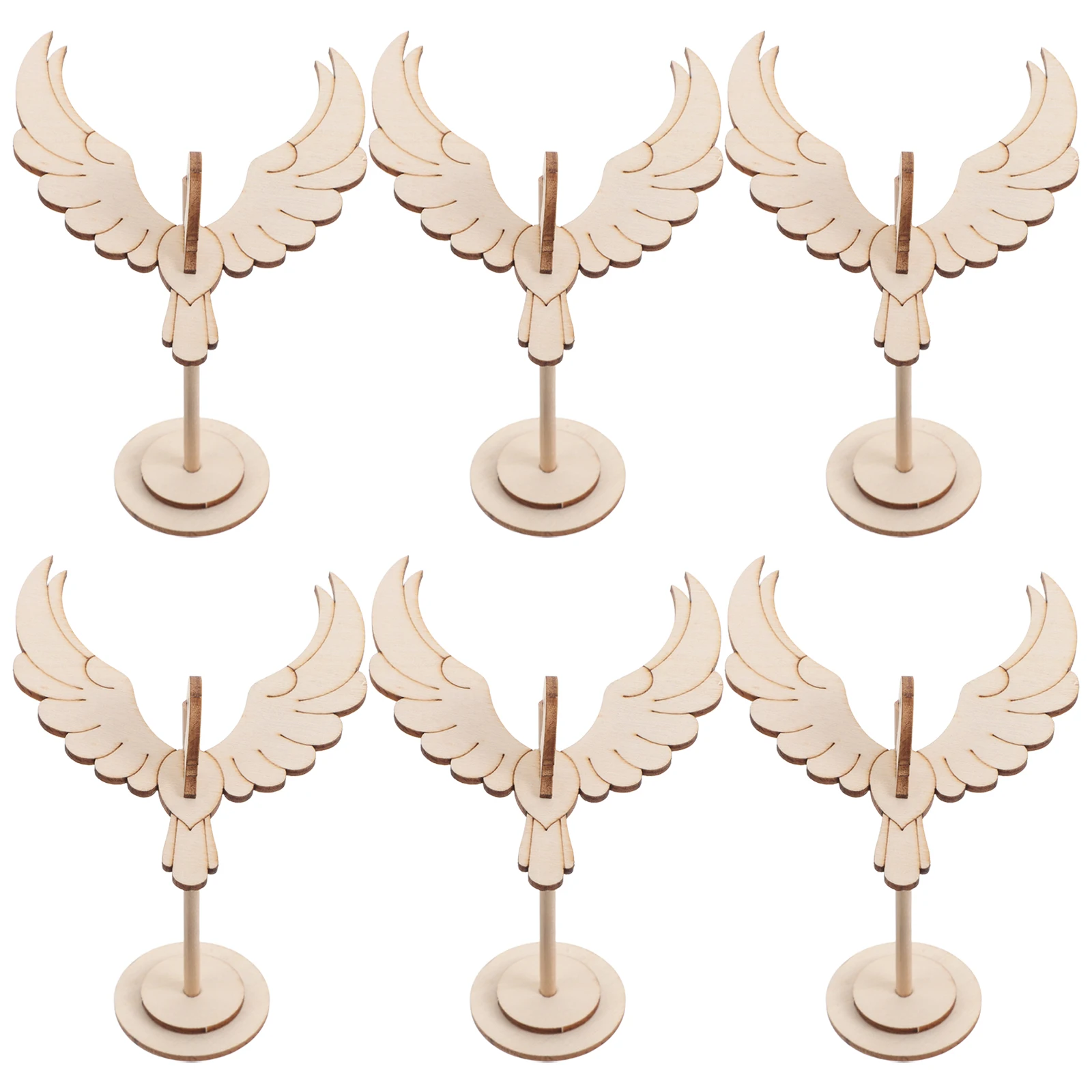 

6pcs Wooden Balance Bird Game Kids Diy Assembly Kit Motor Skills Balancing Physics Game Eagle Wood Craft For