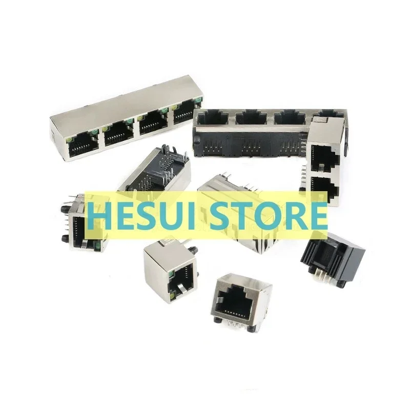 Type 56 /RJ45 network socket Network cable Network port 8P8C RJ45 connector Female socket Shielded copper shell