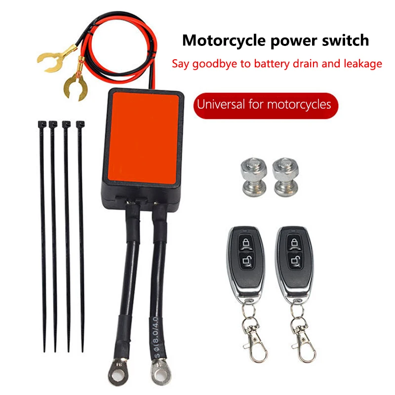 Universal Motorcycle Battery Disconnect Switch Isolator 12V 300A Car Smart Remote Battery Disconnect Switch with Remote Control