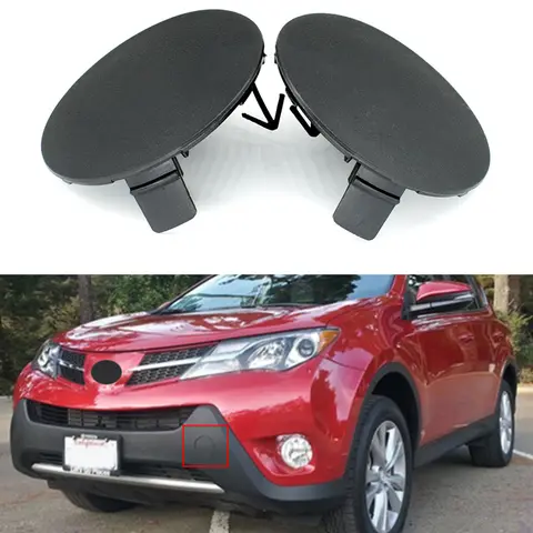 Toyota RAV4 2013 2014 2015 자동차 앞 범퍼 견인 후크 아이 캡 커버 트레일러 뚜껑 커버 견인 후크 캡 53285-0R060 53286-0R060