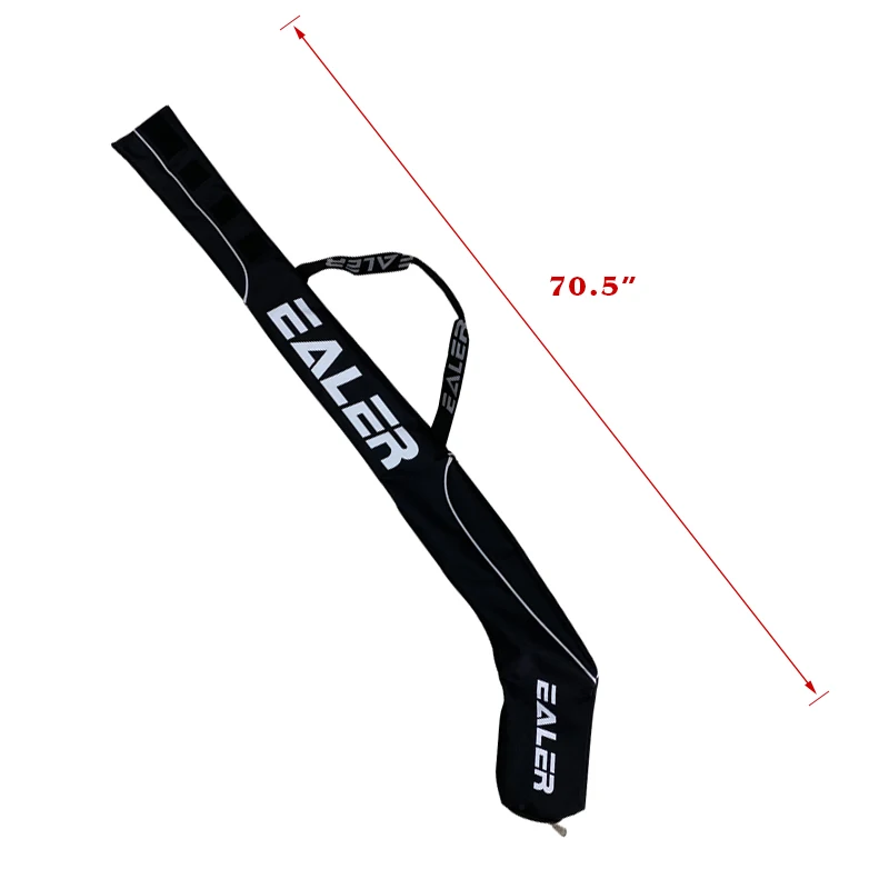 EALER HBS300 Adult One Shoulder Hockey Stick Bag, Black, Lightweight, Waterproof, Adjustable Buckle Strap, Padded Shoulder Strap