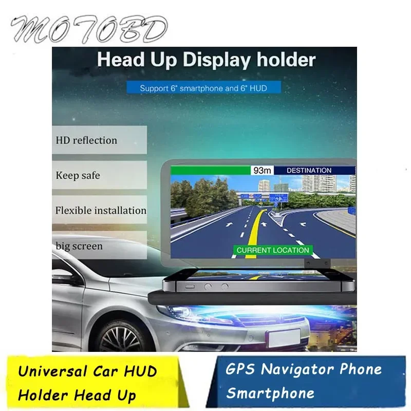 Universal Car HUD Holder Head Up Display GPS Navigator Phone Smartphone Projector Reflection Board Panel