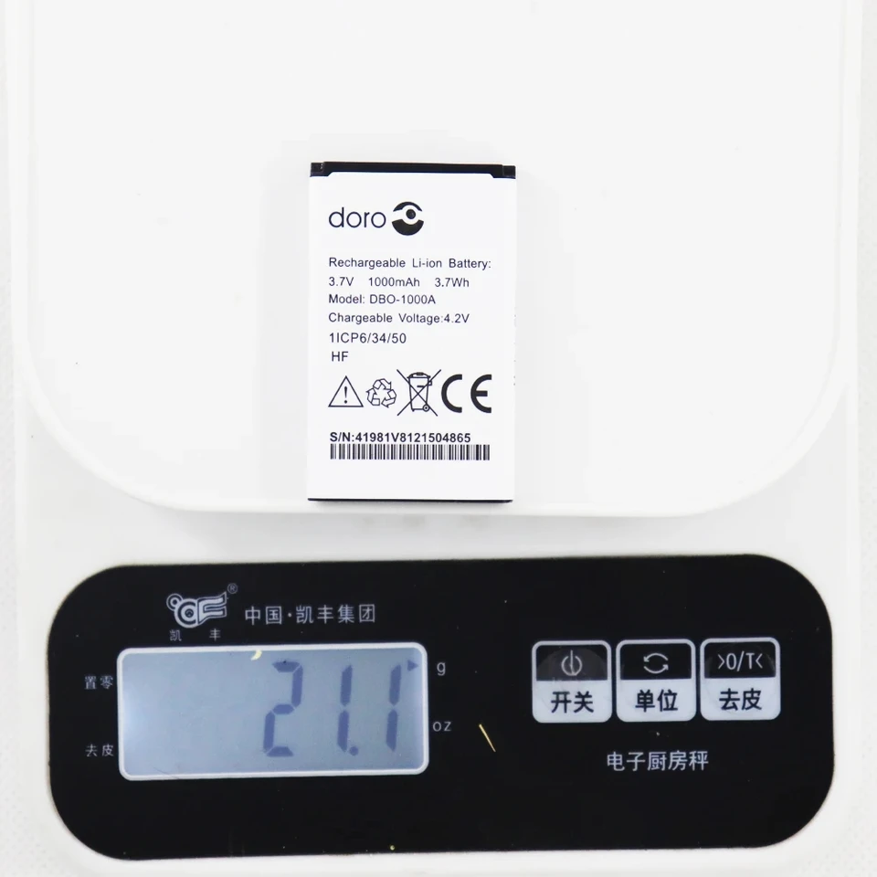 Batería DBO-1000A 1000mAh para DORO 1372 / 2404 / 1370 3