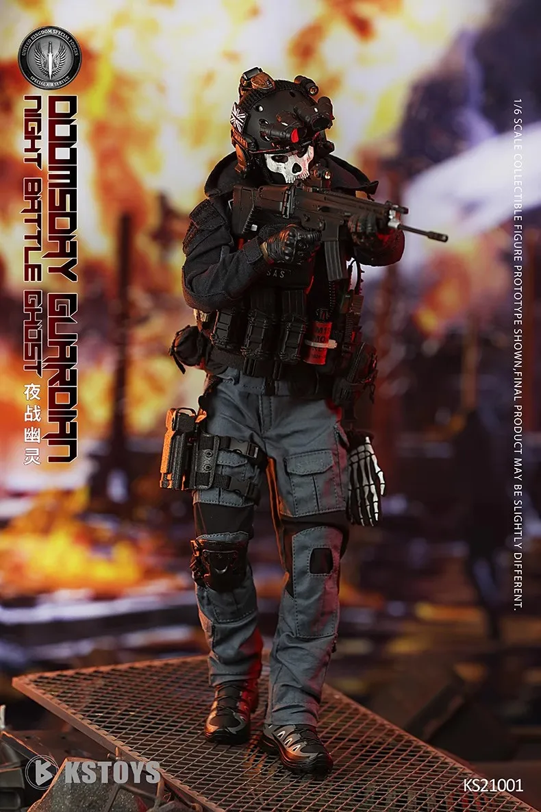 KSTOYS KS21001 1/6 Soldier Doomsday Guardian Night Battle Ghost Full Set 12'' Action Figure Model Toy In Stock