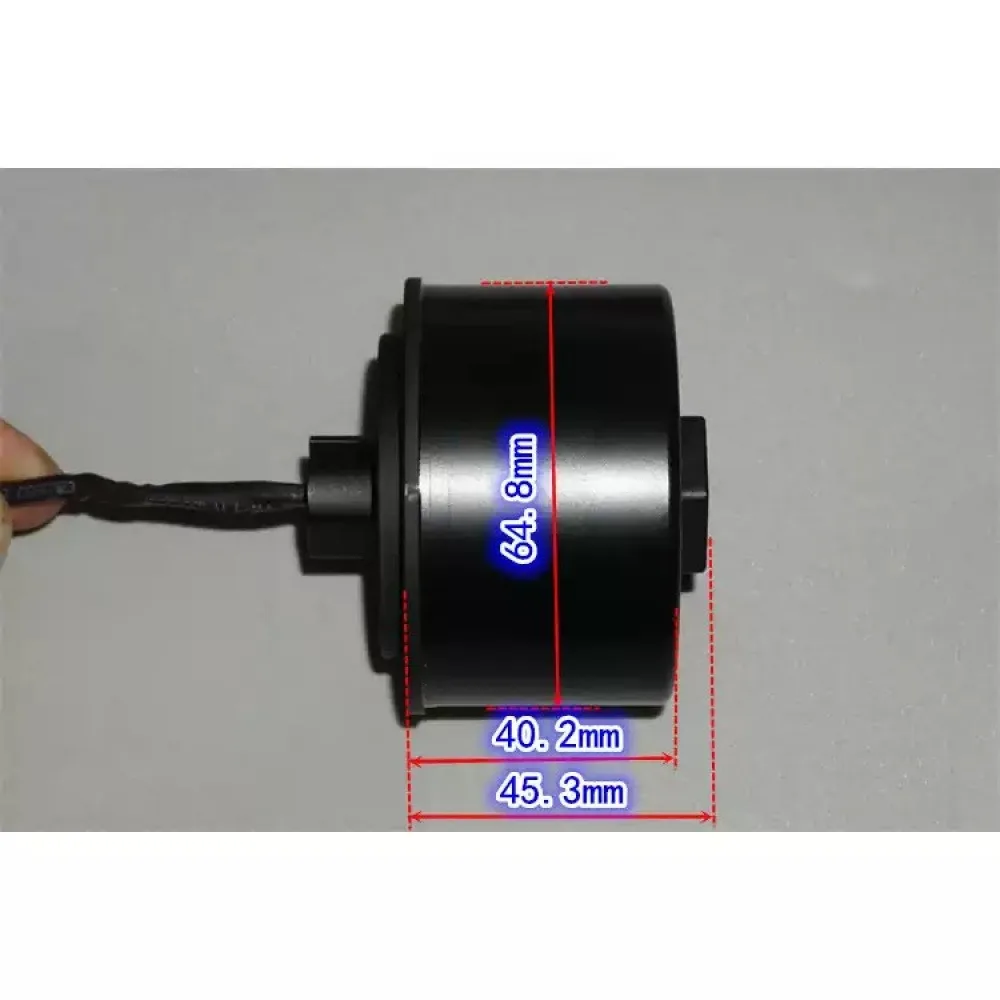 24V Integrated Brushless Servo Motor with Encoder, High Precision External Rotor BLDC Servo for Robotics/AGV