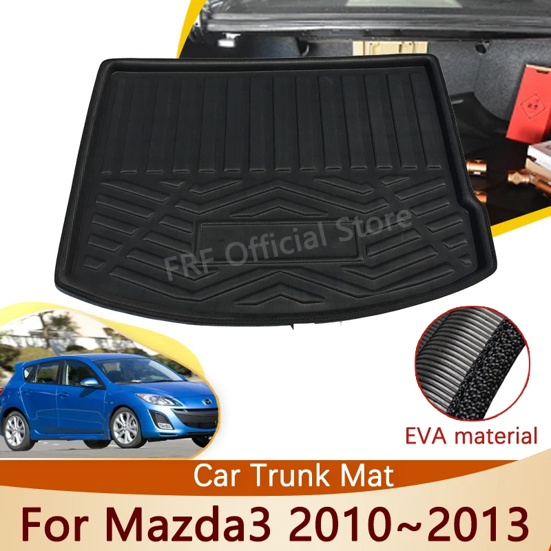 For Mazda3 Mazda 3 BL SP25 2010 2011 2012 2013 Hatchback Car Accessories Rear Trunk Mat Floor Tray Liner Waterproof Carpet Parts