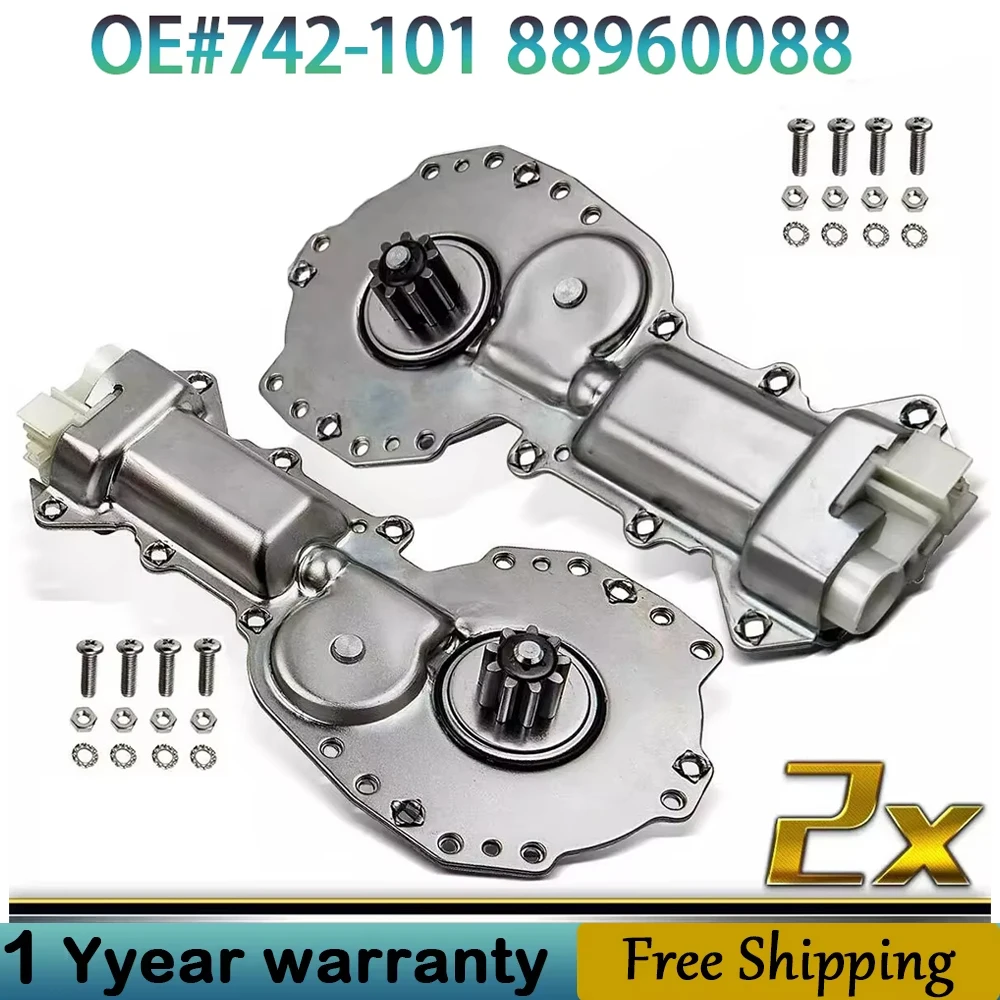 2 Piezas para Chevy Astro Camaro Pontiac Firebird Safari 88960088 742-101 Motor Elevador de Ventanilla Delantera de 9 Dientes 1985-2002 16622779 22102019