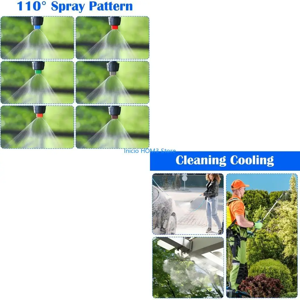 A5YD Versatile 16Pcs Sprays Nozzle Head Set 7 Different Sizes Sprayer Attachments For Precise Flows Control In Agriculture