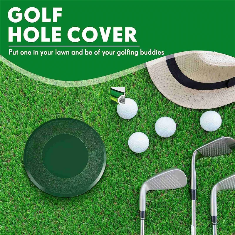 Golf Hole Putting Green Cup Cover, Prática de golfe, Training Aids, Hole Cover para Jardim, Quintal, Atividades ao ar livre