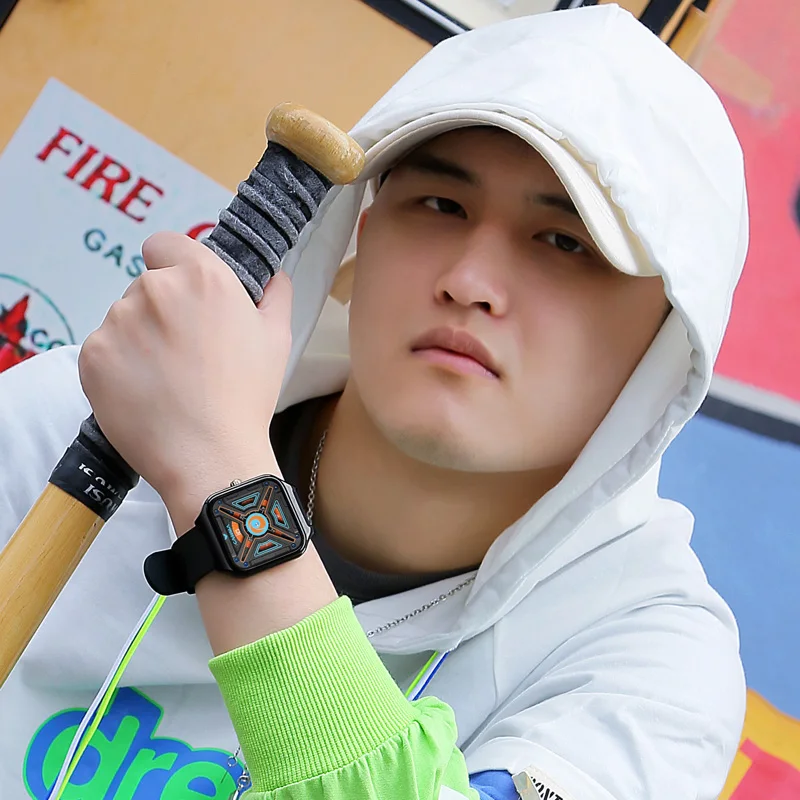 CASIMA Silicone Strap Sports Watches, Students Watches Couple Watches Quartz Movement, Waterproof, Model CS2154-1038