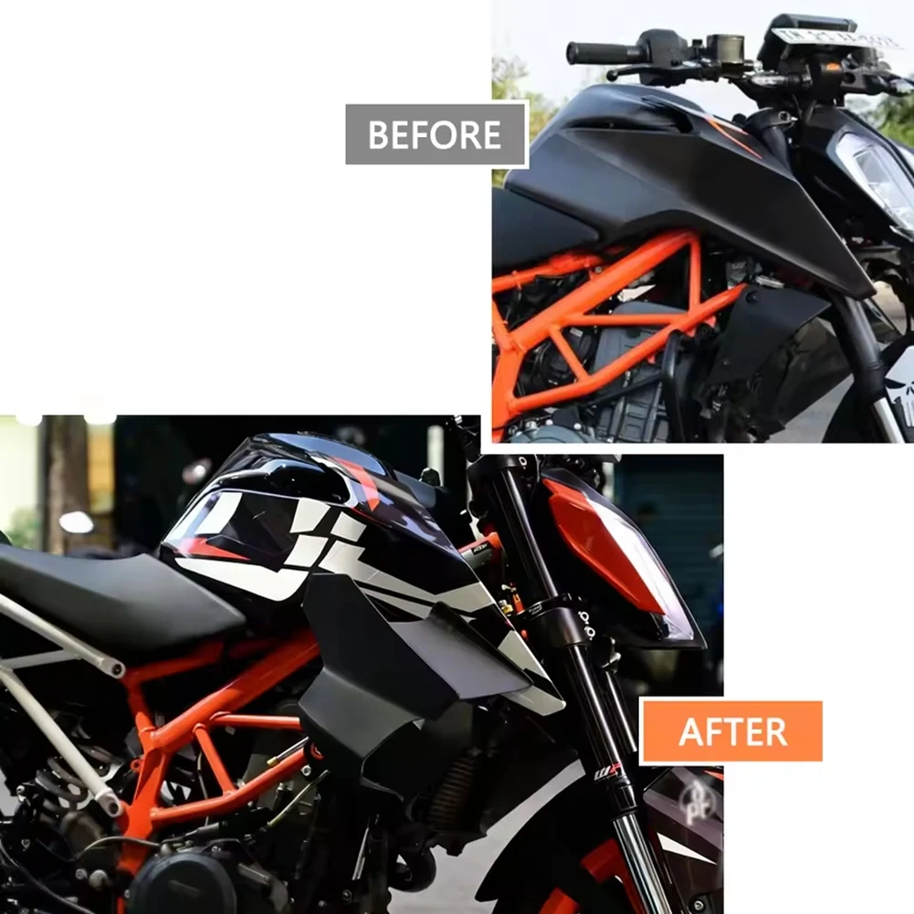 

Комплект передних спойлеров для мотоцикла DUKE 390 2017: боковые крылья, аэродинамические спойлеры, винглеты для нейкед-мотоциклов