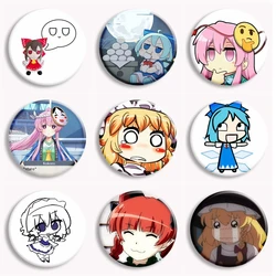 Anime Game Touhou Project Button Pin Sakuya Osana Marisa Izayoi Yuyuko Remilia Scarlet Meme Brooch Badge Bag Decor Friends Gifts