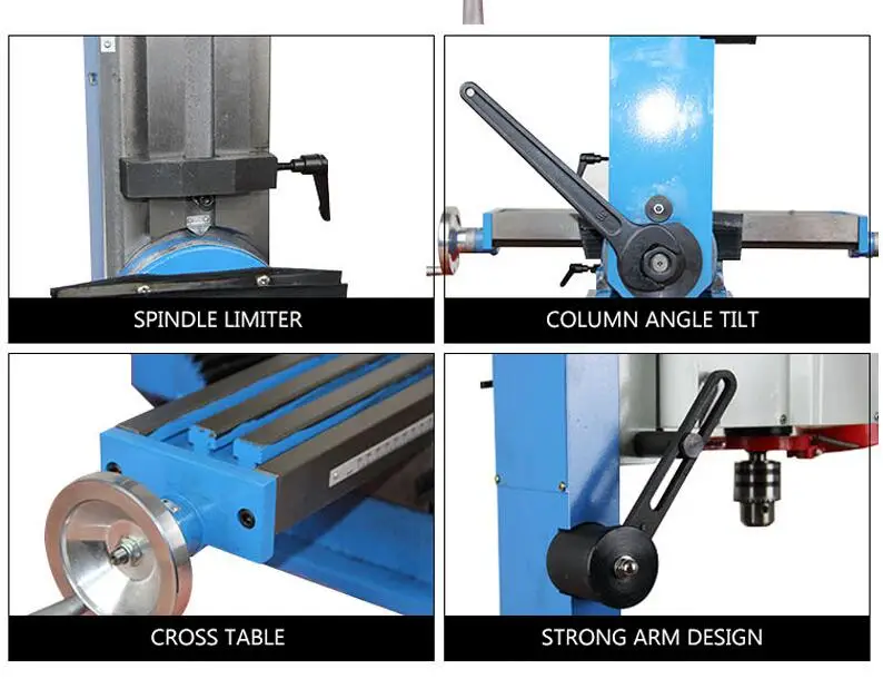 Drilling Milling Integrated Machine tool home desktop bench drill high precision metal processing multi-function 9512