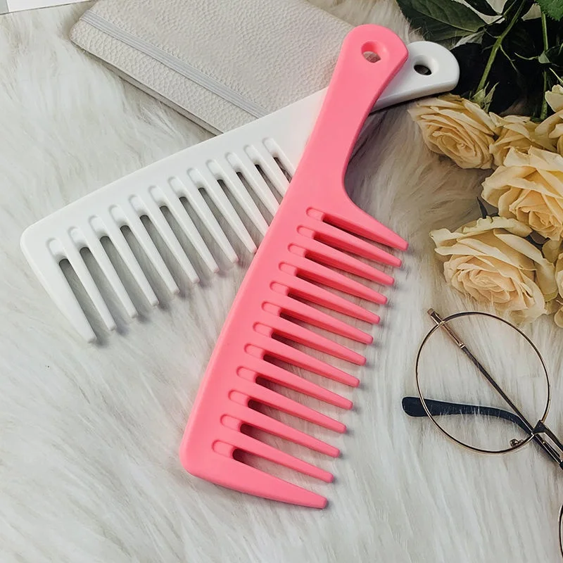 Anti-Static Plastic Hairdressing Wide Tooth Smooth Hair Comb men\'s and women\'s household Heat Resistant Pro Salon Styling Tools