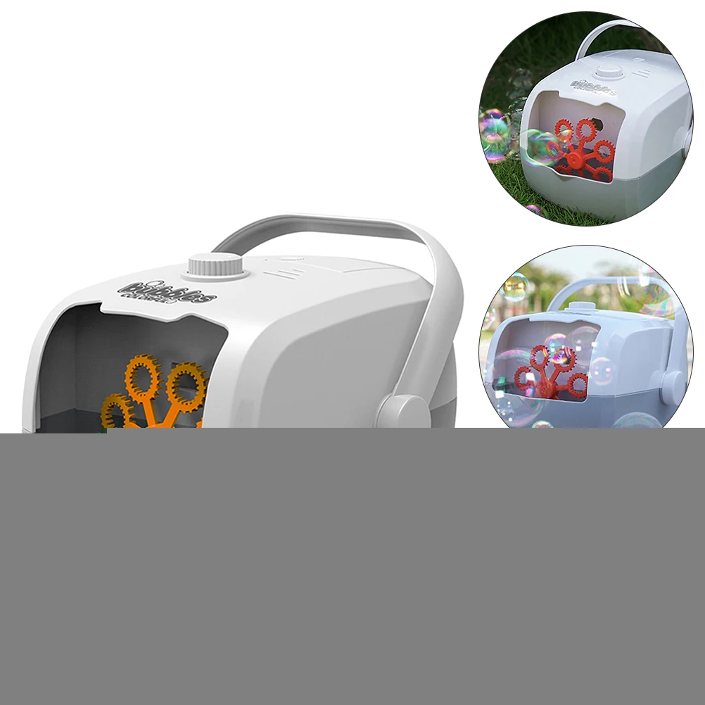 

Bubble Machine Blower Plastic Electric Maker Family Fun Lightweight Design Kids Bubble Machine Play Outdoor