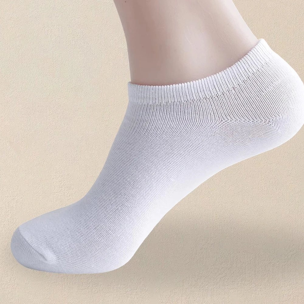 10 Pairs Women Pure White Socks Are Simple And Versatile Fashionable Soft Comfortable Lightweight Breathable And Casual Socks