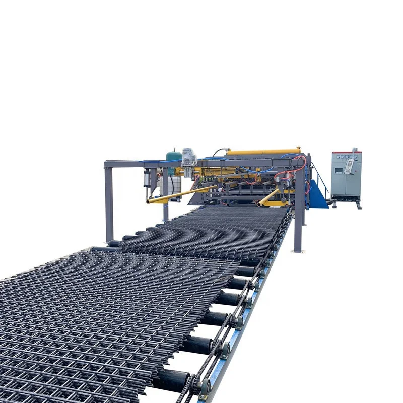 Steel Rebar Wire Mesh Welding Machine for House Column Mesh Production Motor-Driven PLC Control Water Cooling System