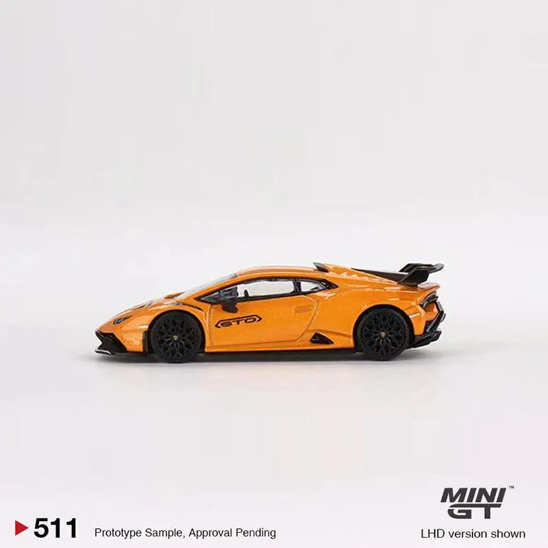 ミニgt-合金スポーツ車両モデル、ハークランへ、arancio Borealis、lhdオレンジ、1:64