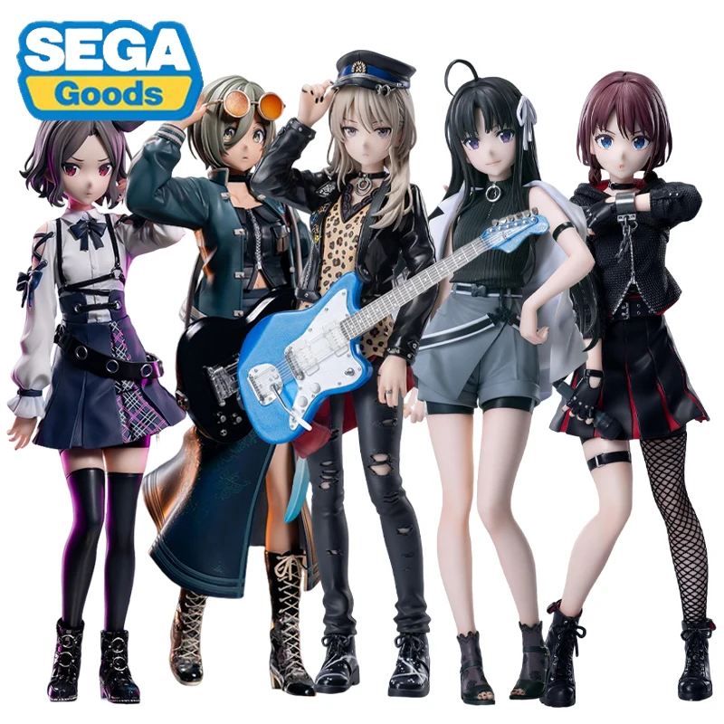 

Original SEGA XStellar GIRLS BAND CRY Anhe Mao Kawara Momo Kaori NINA ISERI RUPA Ebizuka Tomo Anime Figur Collectible Model Gift