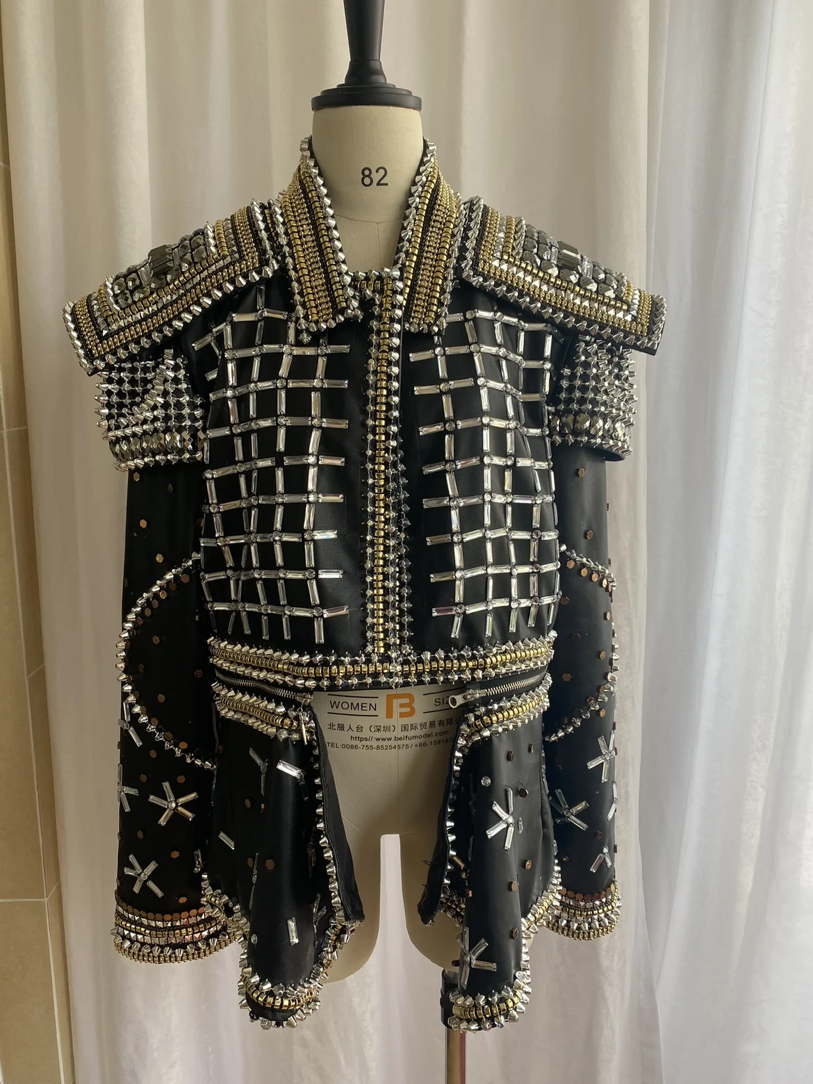 عرض فتاة زي حفلة الزي الحفلة الزي عرض الحفلات زي EventFull-الماس سترة جلدية الرجال زي نمط جديد الذكور الخطيئة