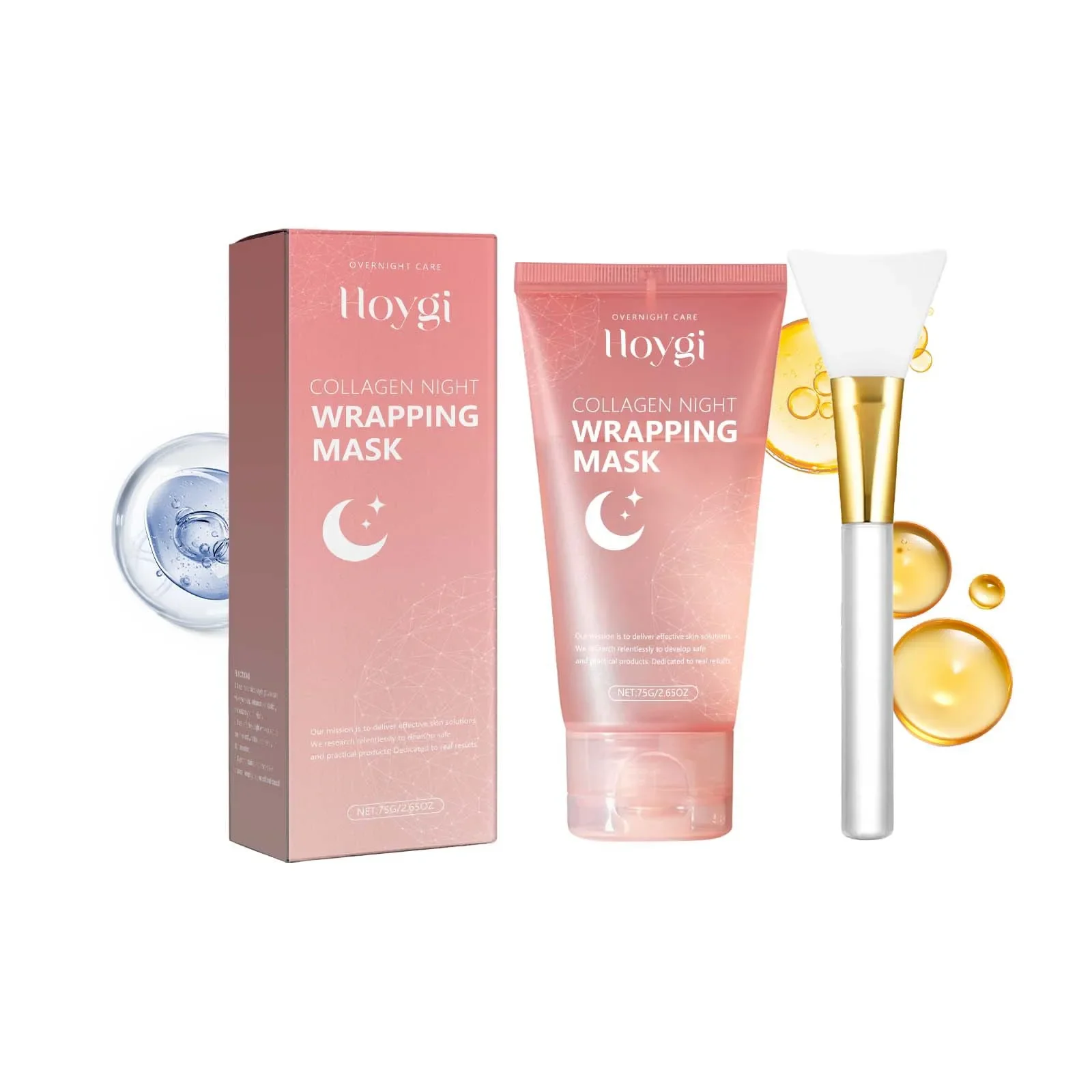 Deep Collagen Wrapping Peel off Mask Facial Moisturizing Hydrating Smooth Face Firming Skin Rejuvenation Face Care Mask Makeup