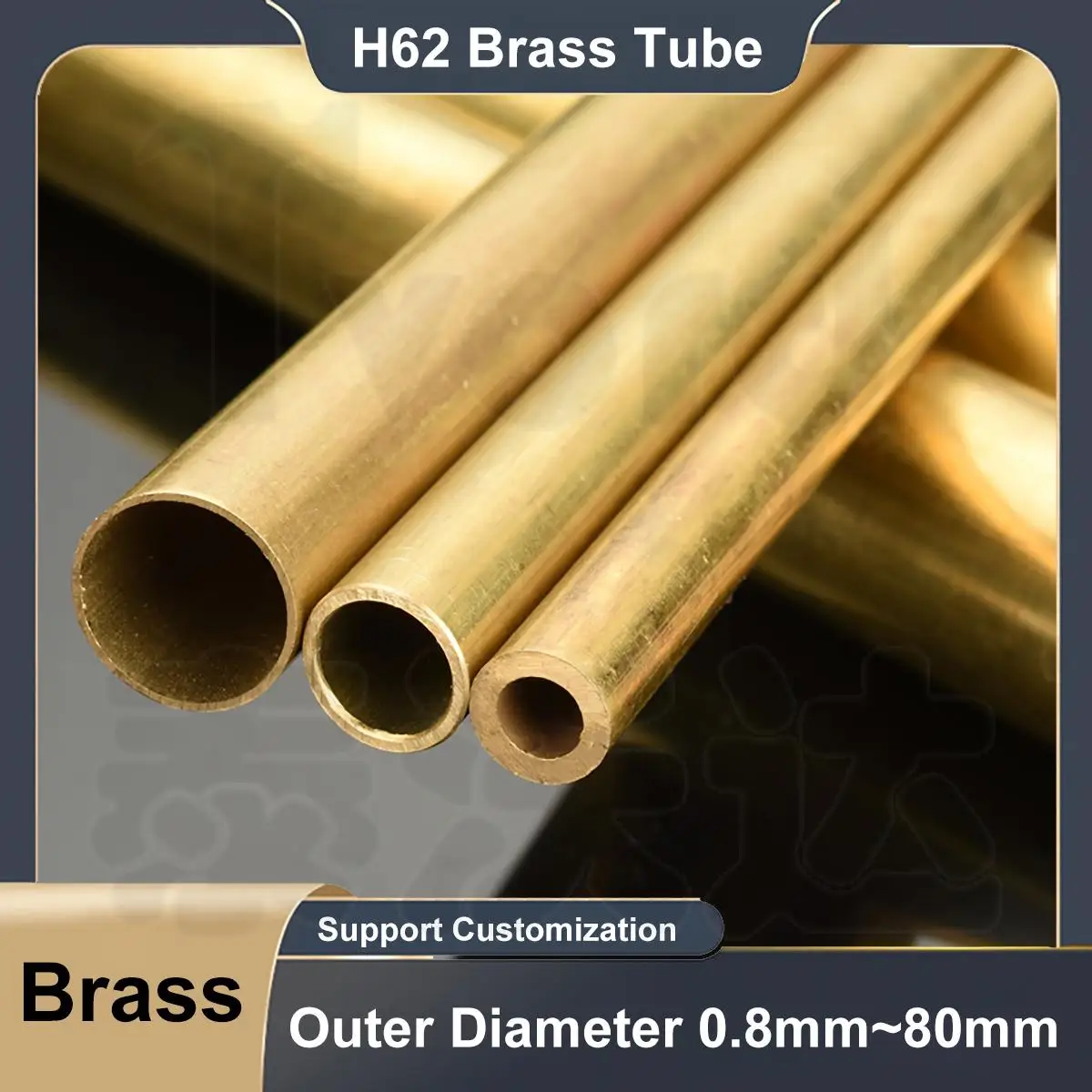 

2Pcs Length 500mm H62 Brass Tube Pipe Outer Diameter 0.8mm 0.9mm 1mm 1.2mm 1.5mm 1.8mm 2mm 2.5mm 3mm 3.5mm 4mm 4.5mm 5mm 5.5mm