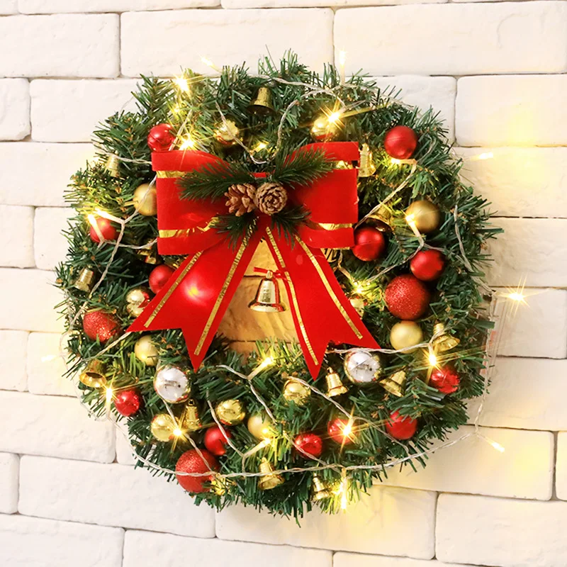 

Christmas Wreath DIY With Lights Christmas Decorations Window Props Christmas Mall Layout Christmas Wreath Home Decoration