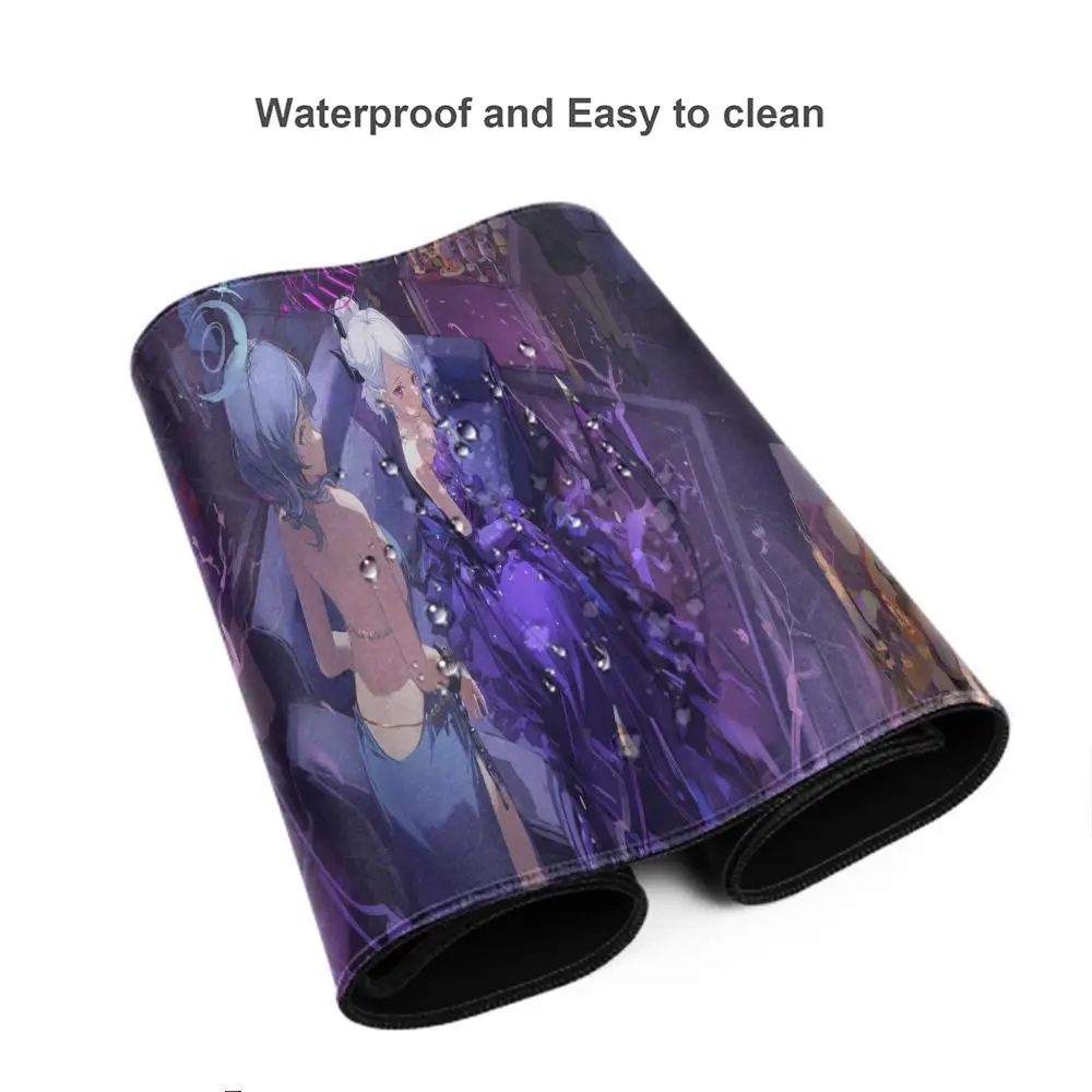 Blue Archive Non-Slip Rubber Mouse Pad Lock Edge Mousepads  Cute Sorasaki Hina Gamer play mats for notebook PC computer