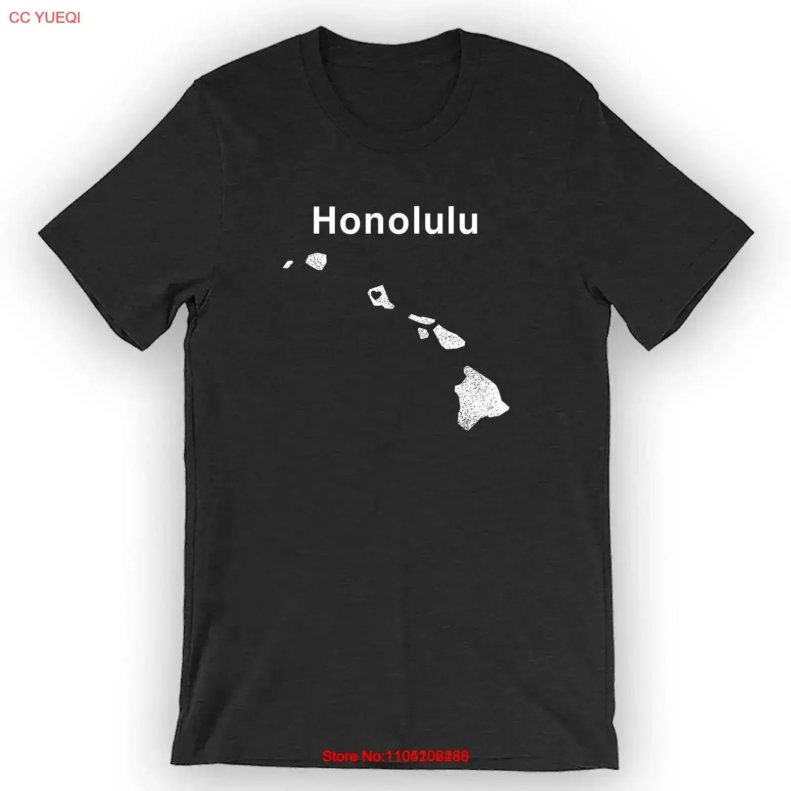 

Honolulu Hawaii T Shirt vintage Washed Comfortable homme designer clothes Breathable Stretched Slightly graphic fashion Soft